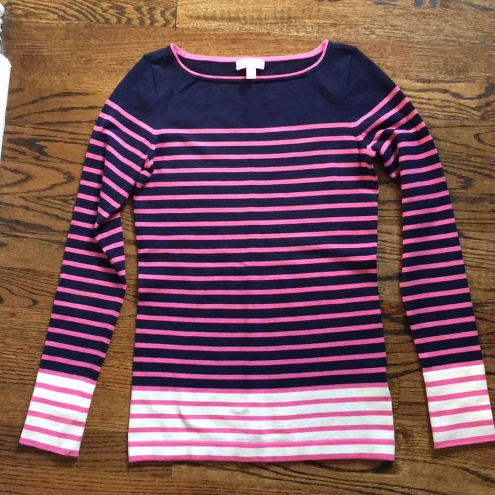 Lilly Pulitzer stripe sweate -like new! size Small